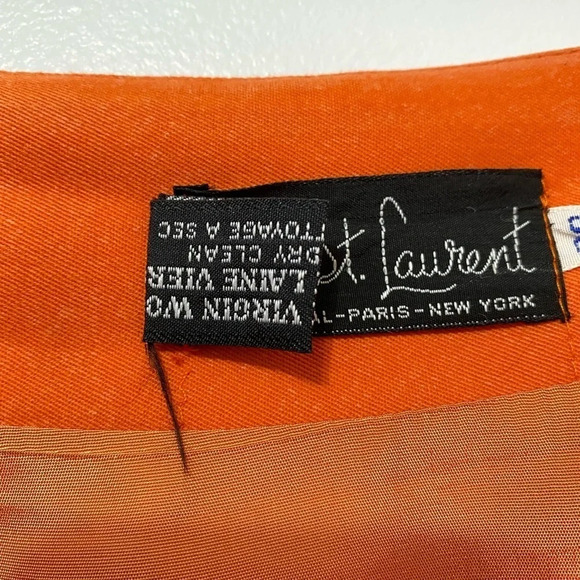 Vintage - Burnt Orange Wool Pencil Skirt - Vic St. Laurent - Picture 3 of 8